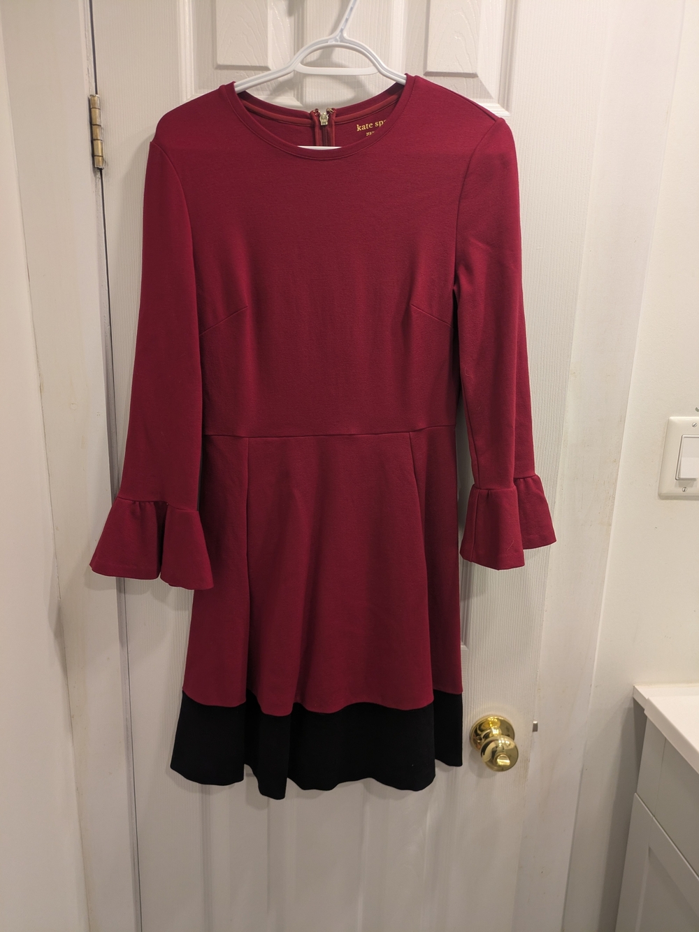kate spade Red Bell Sleeve Fit & Flare Dress